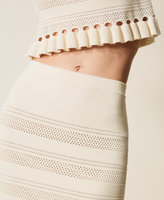 Spódnica Midi z Dzianiny