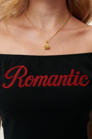 T-Shirt Romantic Czarny