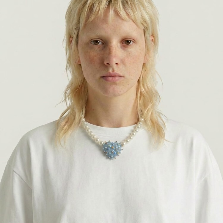 Naszyjnik Wirus Pastelowy Błękit