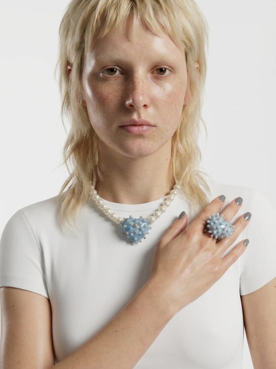 Naszyjnik Wirus Pastelowy Błękit