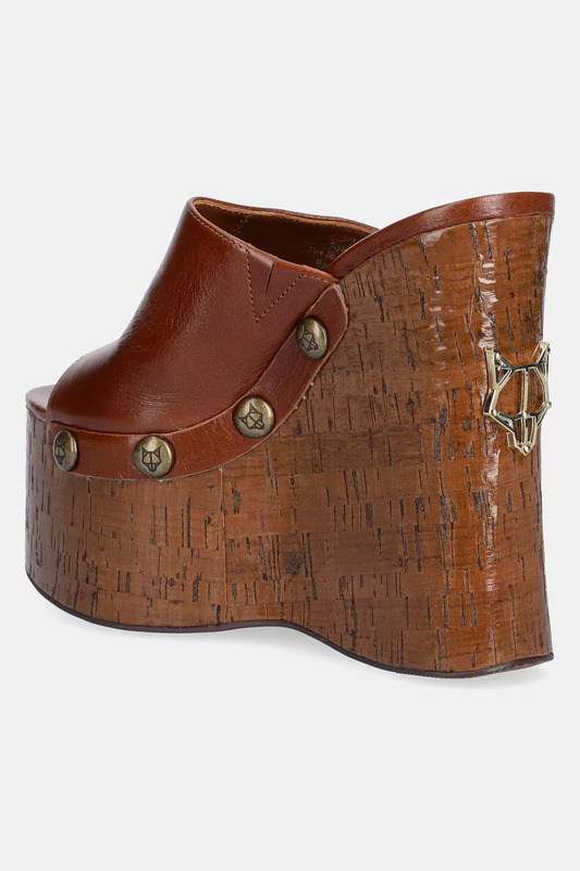 Klapki Tulip Tan Leather