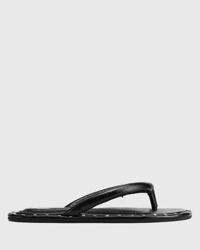 Japonki Grenada Black Leather/Studs