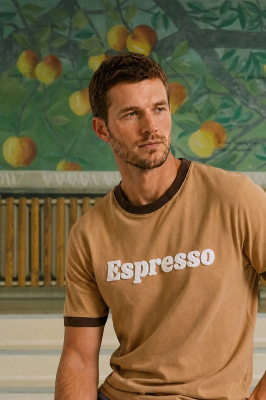 T-Shirt Espresso Kawowy