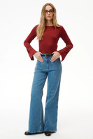 Longsleeve Freja Bordowy