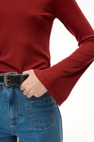 Longsleeve Freja Bordowy